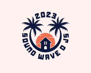 Palm Tree Getaway logo design