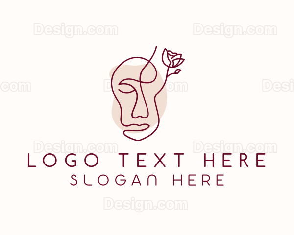 Floral Feminine Beautician Logo