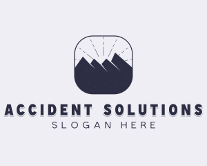 Outdoor Mountain Climbing Logo