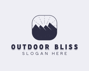 Outdoor Mountain Climbing logo design