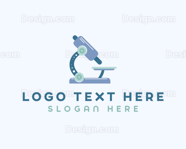 Medical Microscope Laboratory Logo