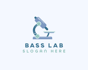 Medical Microscope Laboratory logo design