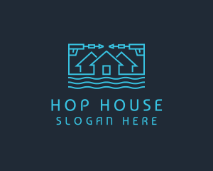 Clean House Pressure Wash  logo design