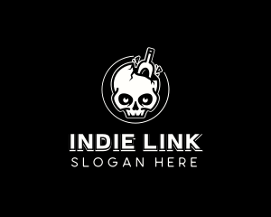 Skull Alcohol Drink logo