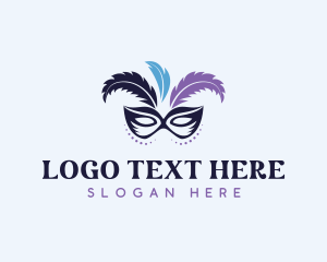 Festive Masquerade Mardi Gras logo