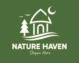 Nature Hut House  logo design