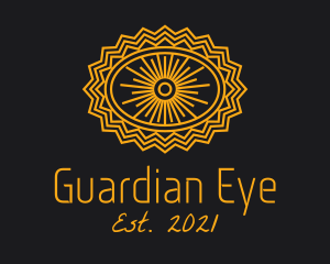 Gold Egyptian Eye  logo design