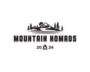 Hiking Mountain Tour logo design