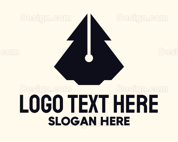 Futuristic Fountain Pen Logo