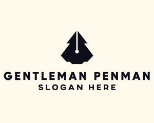 Futuristic Fountain Pen logo design