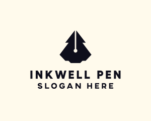 Futuristic Fountain Pen logo design