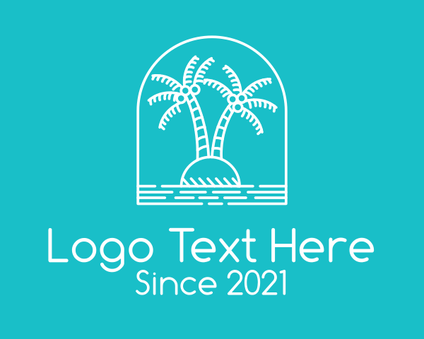 Coconut Tree logo example 2