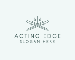 Legal Law Firm Sword logo design