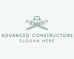 Legal Law Firm Sword logo design