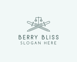 Legal Law Firm Sword logo design