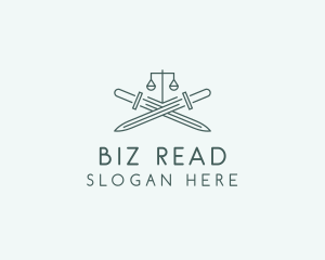 Legal Law Firm Sword logo design