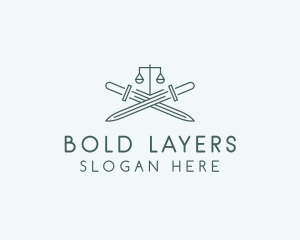 Legal Law Firm Sword logo design