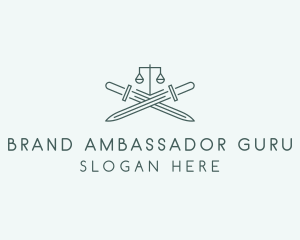 Legal Law Firm Sword logo design