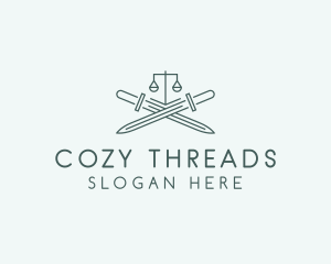 Legal Law Firm Sword logo design