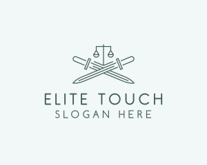 Legal Law Firm Sword logo design