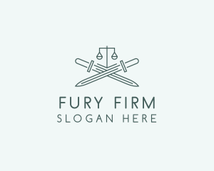 Legal Law Firm Sword logo design