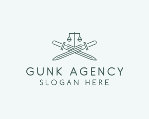 Legal Law Firm Sword logo design