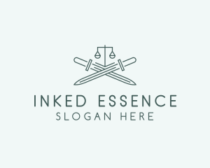 Legal Law Firm Sword logo design