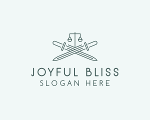 Legal Law Firm Sword logo design