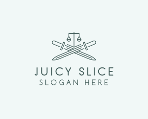 Legal Law Firm Sword logo design