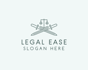 Legal Law Firm Sword logo design