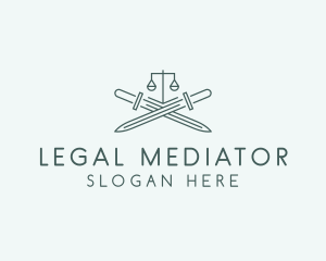 Legal Law Firm Sword logo design