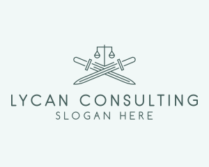 Legal Law Firm Sword logo design