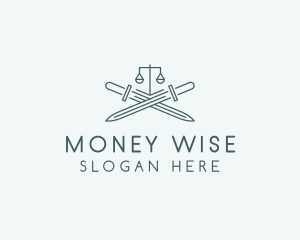 Legal Law Firm Sword logo design