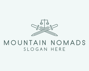 Legal Law Firm Sword logo design