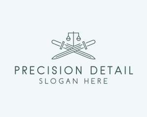 Legal Law Firm Sword logo design