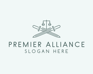 Legal Law Firm Sword logo design