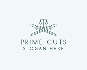 Legal Law Firm Sword logo design