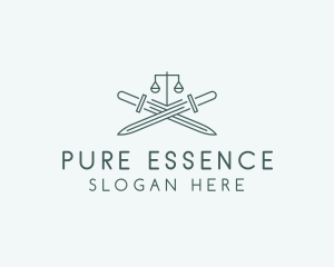 Legal Law Firm Sword logo design