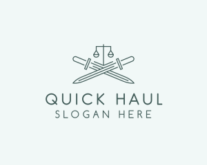 Legal Law Firm Sword logo design