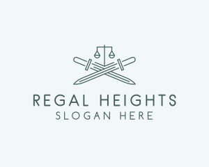 Legal Law Firm Sword logo design