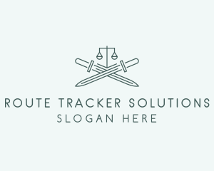 Legal Law Firm Sword logo design