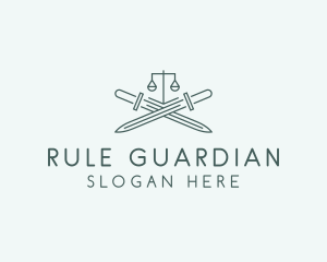 Legal Law Firm Sword logo design