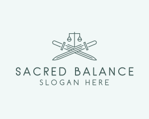 Legal Law Firm Sword logo design