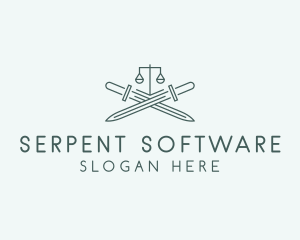 Legal Law Firm Sword logo design