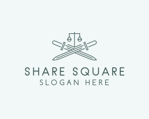 Legal Law Firm Sword logo design