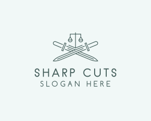 Legal Law Firm Sword logo design