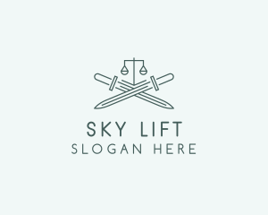 Legal Law Firm Sword logo design