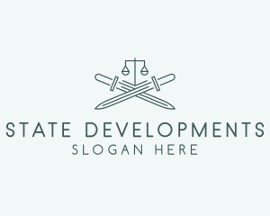 Legal Law Firm Sword logo design