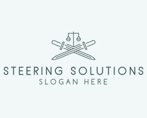 Legal Law Firm Sword logo design