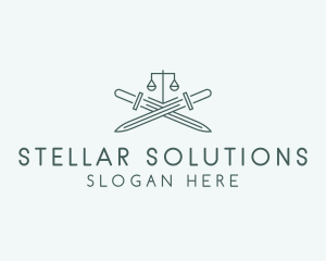 Legal Law Firm Sword logo design